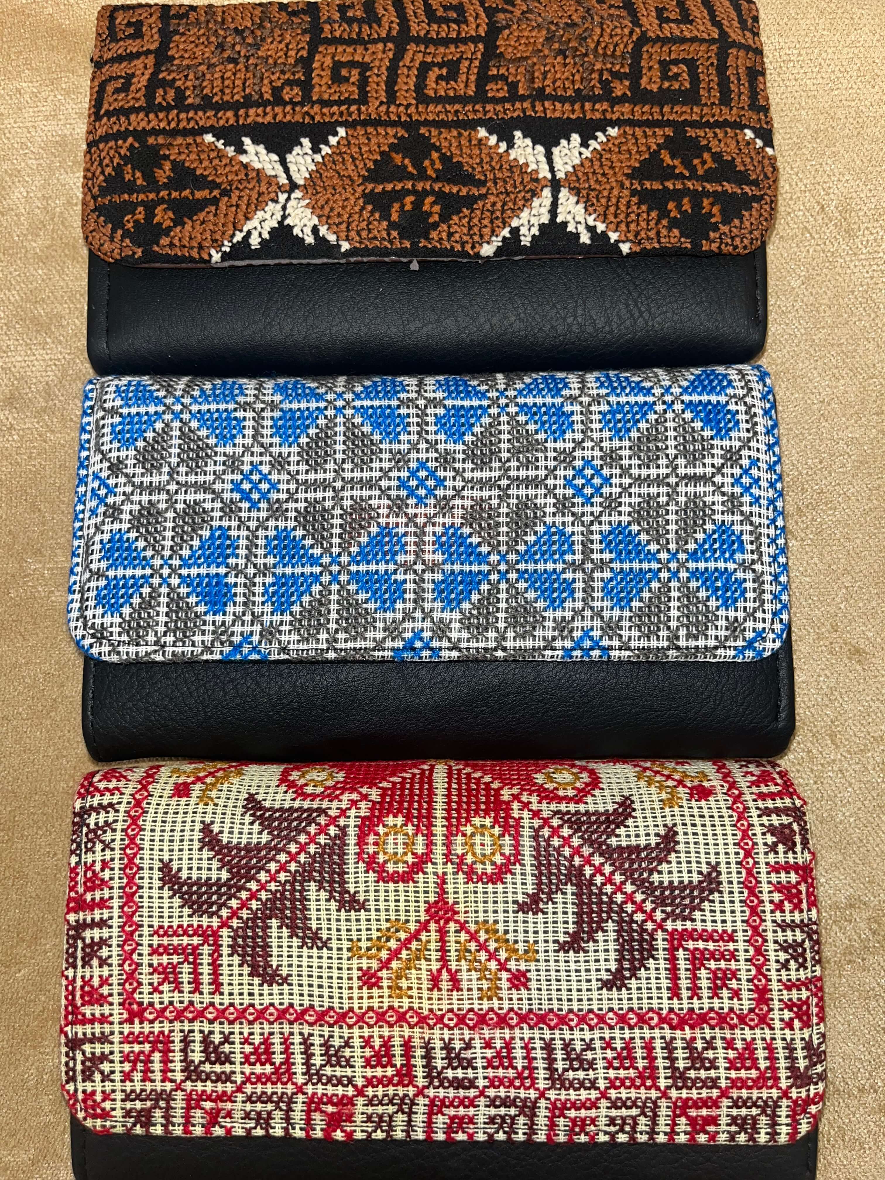 Big Embroidered wallet