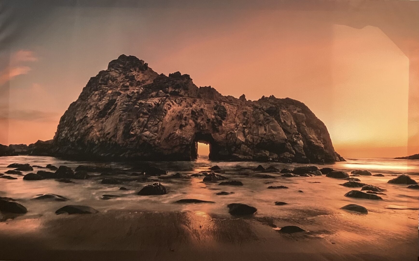 The sea at the sunset