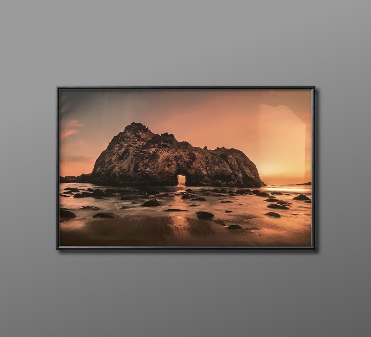 The sea at the sunset