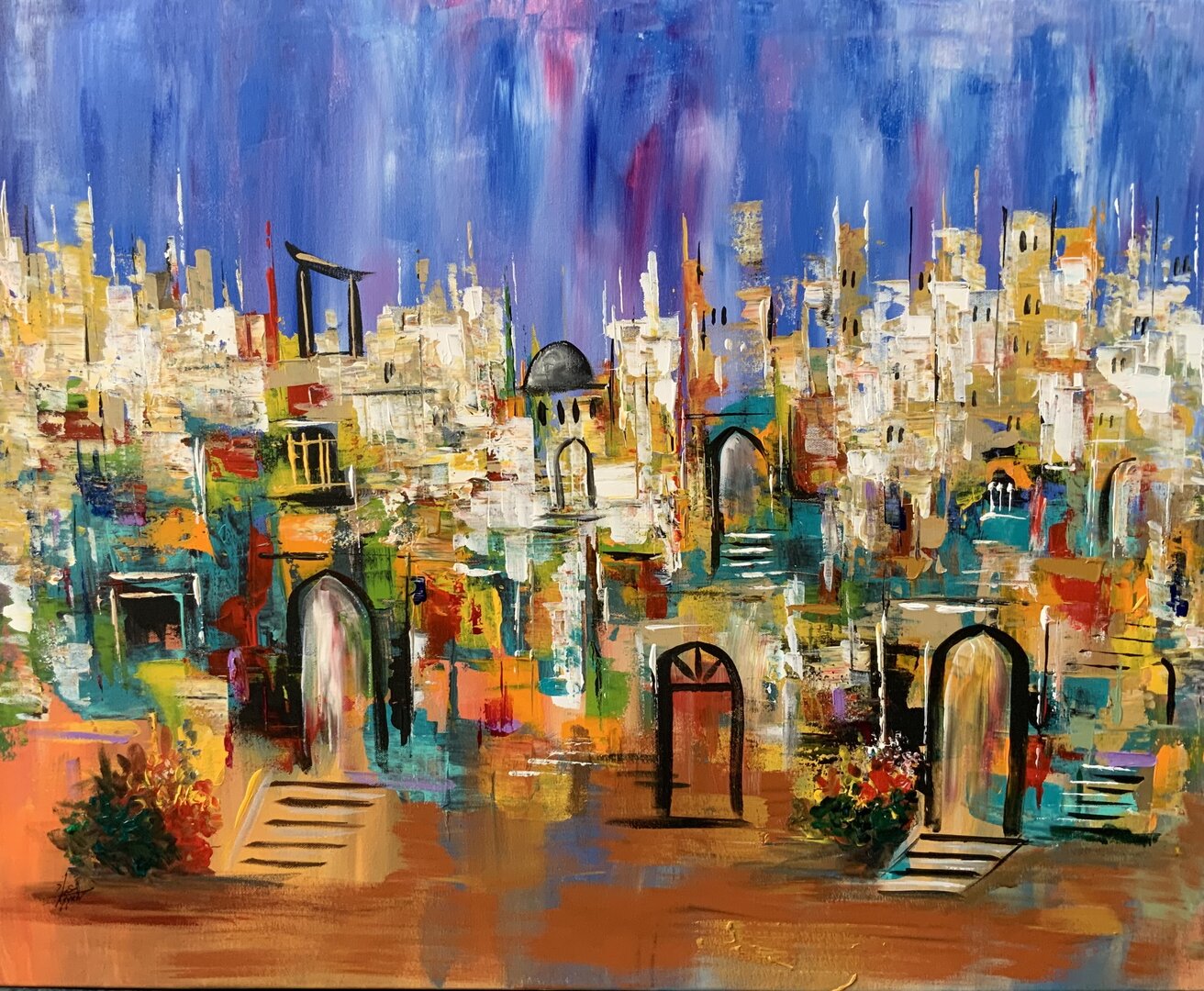 Colorful view of Amman