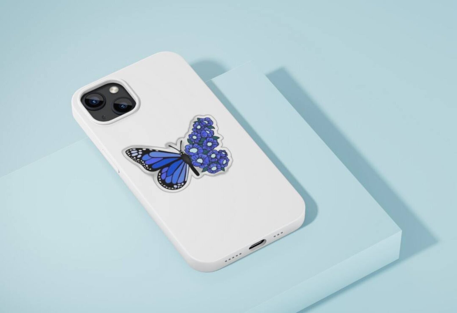 Butterfly in blue