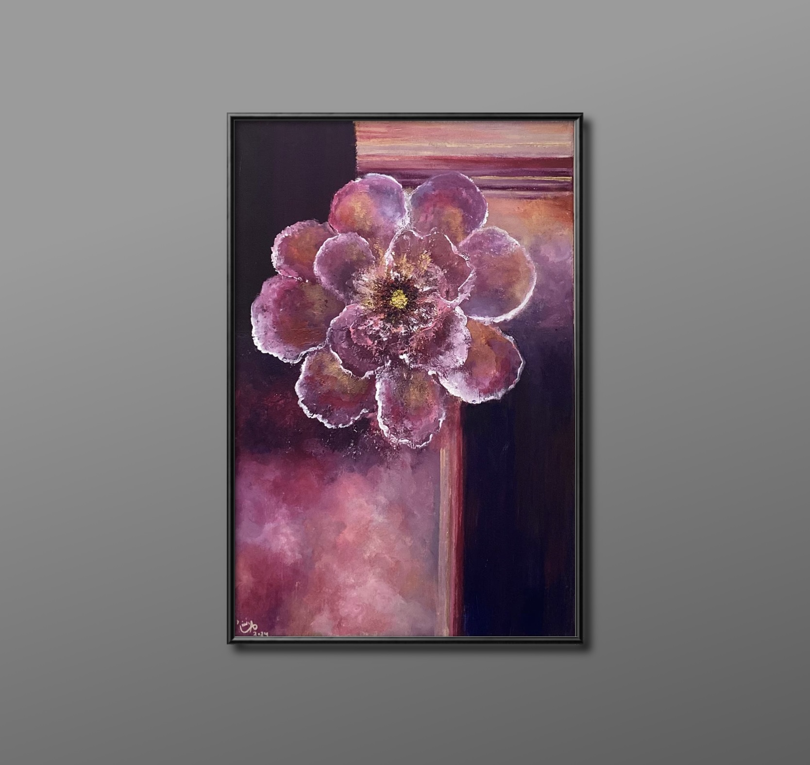 زهرة في فضاء من ضوء