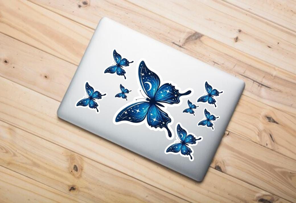 Sparkle blue butterfly 