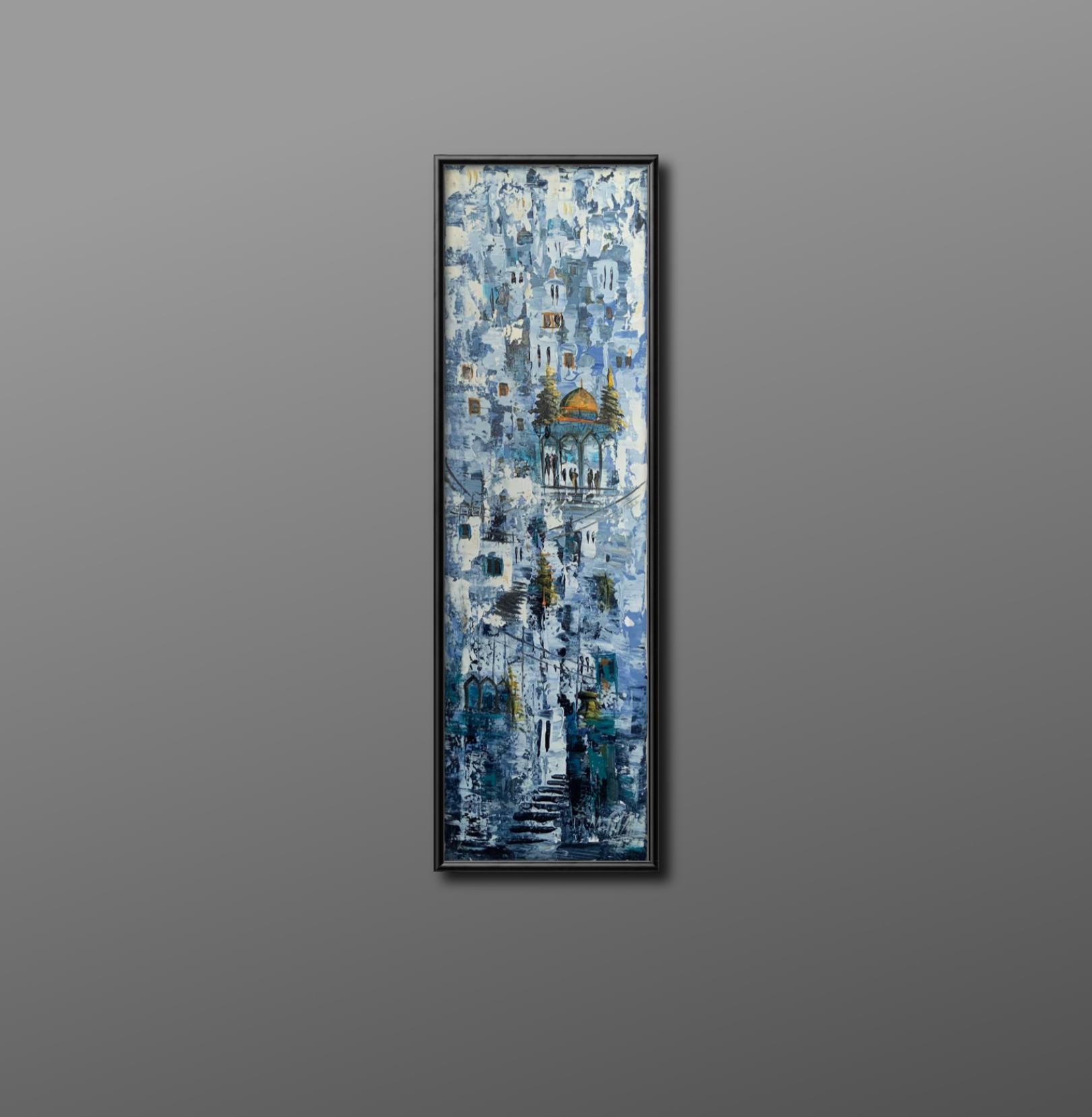 Blue Amman with the Golden Dome