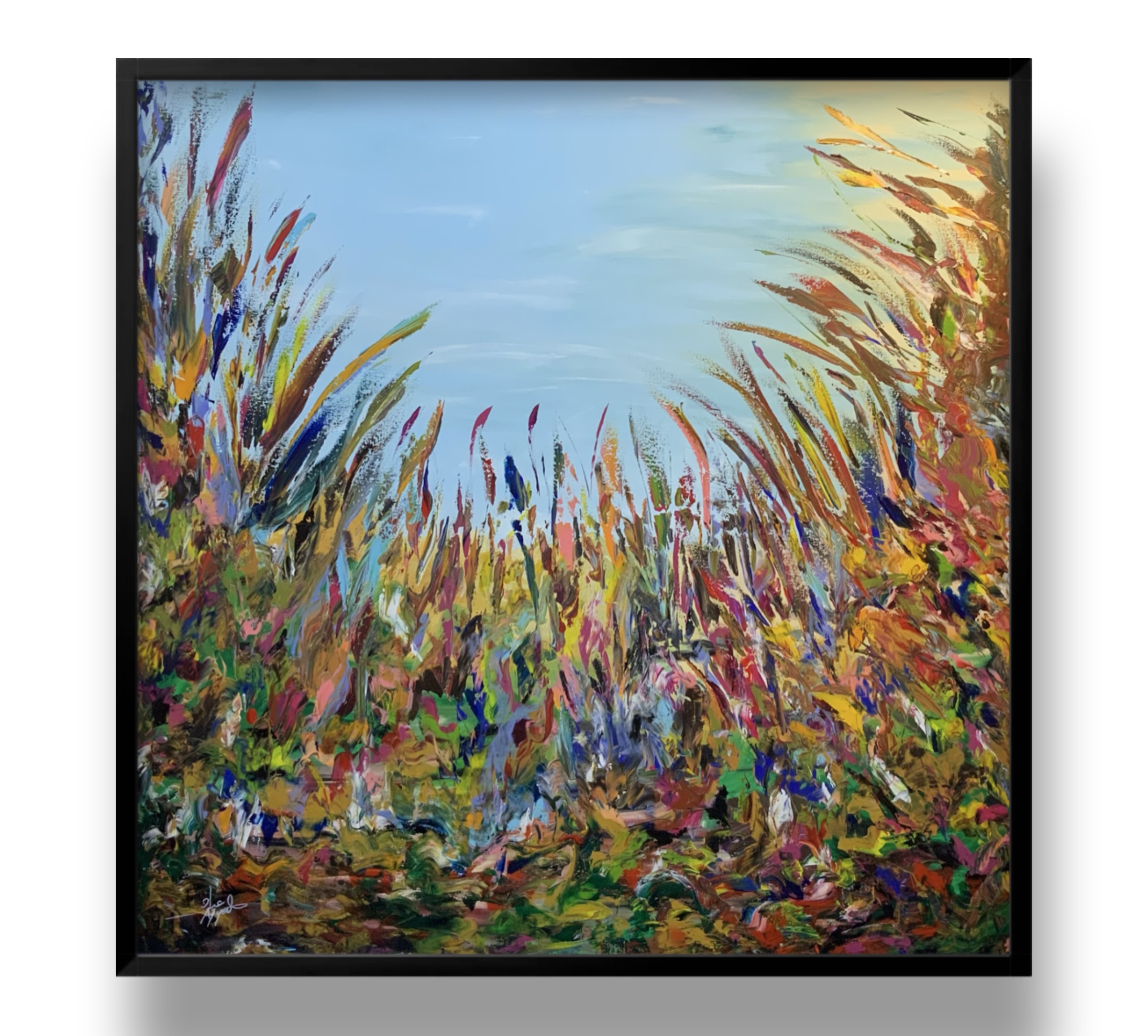 همس الأعشاب تحت ضوء الصباح  