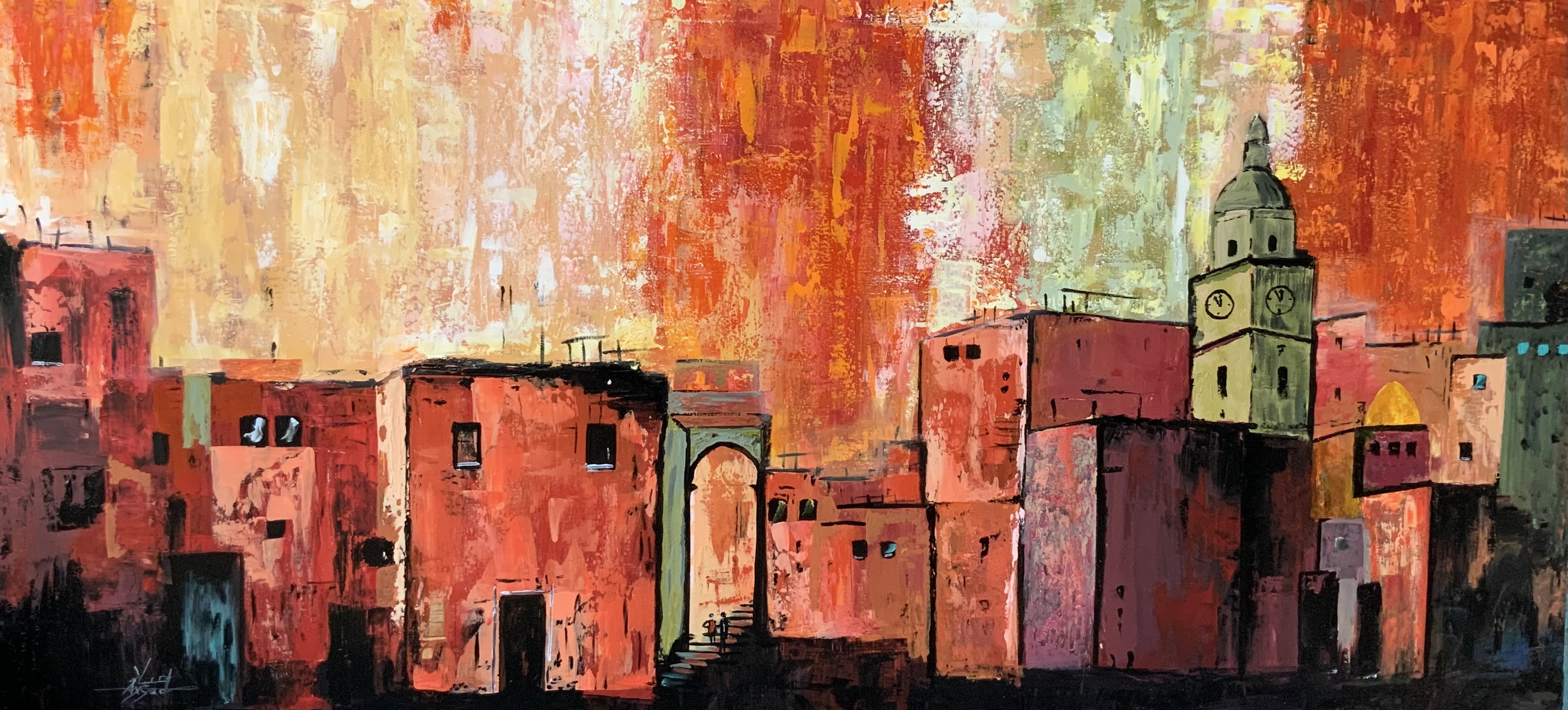     Sunset Over the City