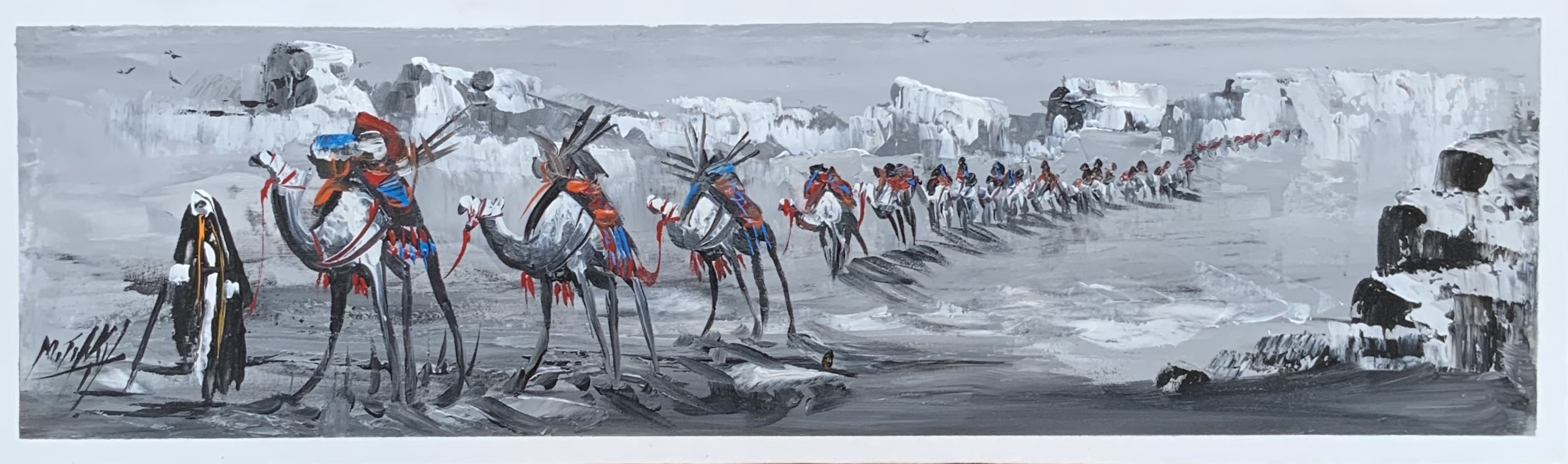 Caravan Shadows of Petra